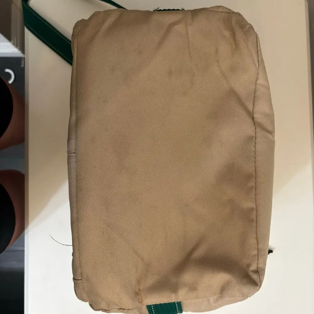 Ducks Unlimited Insulated Cooler Lunch Bag Khaki Canvas Green Strap